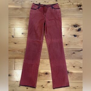 Urban Outfitters Women’s Red Straight Leg Jeans Sz 3